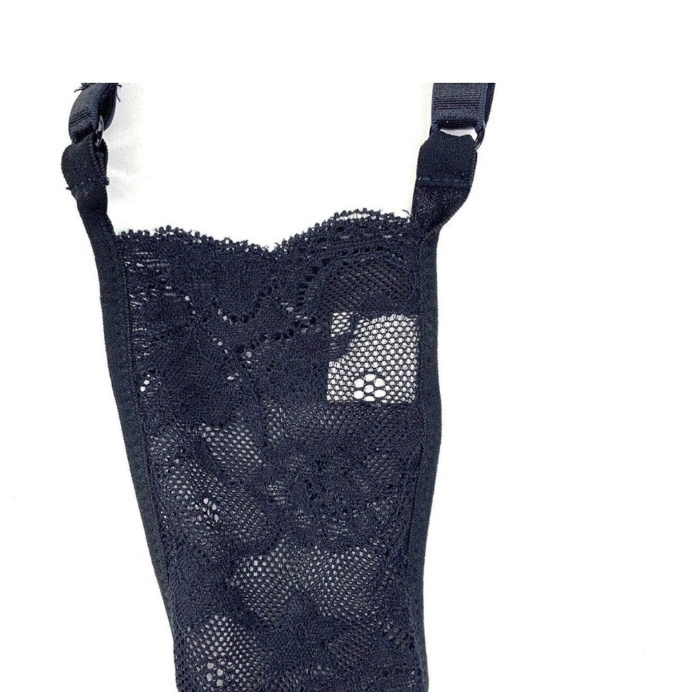 La Perla crossbody, black, lace pouch - Picture 4 of 8